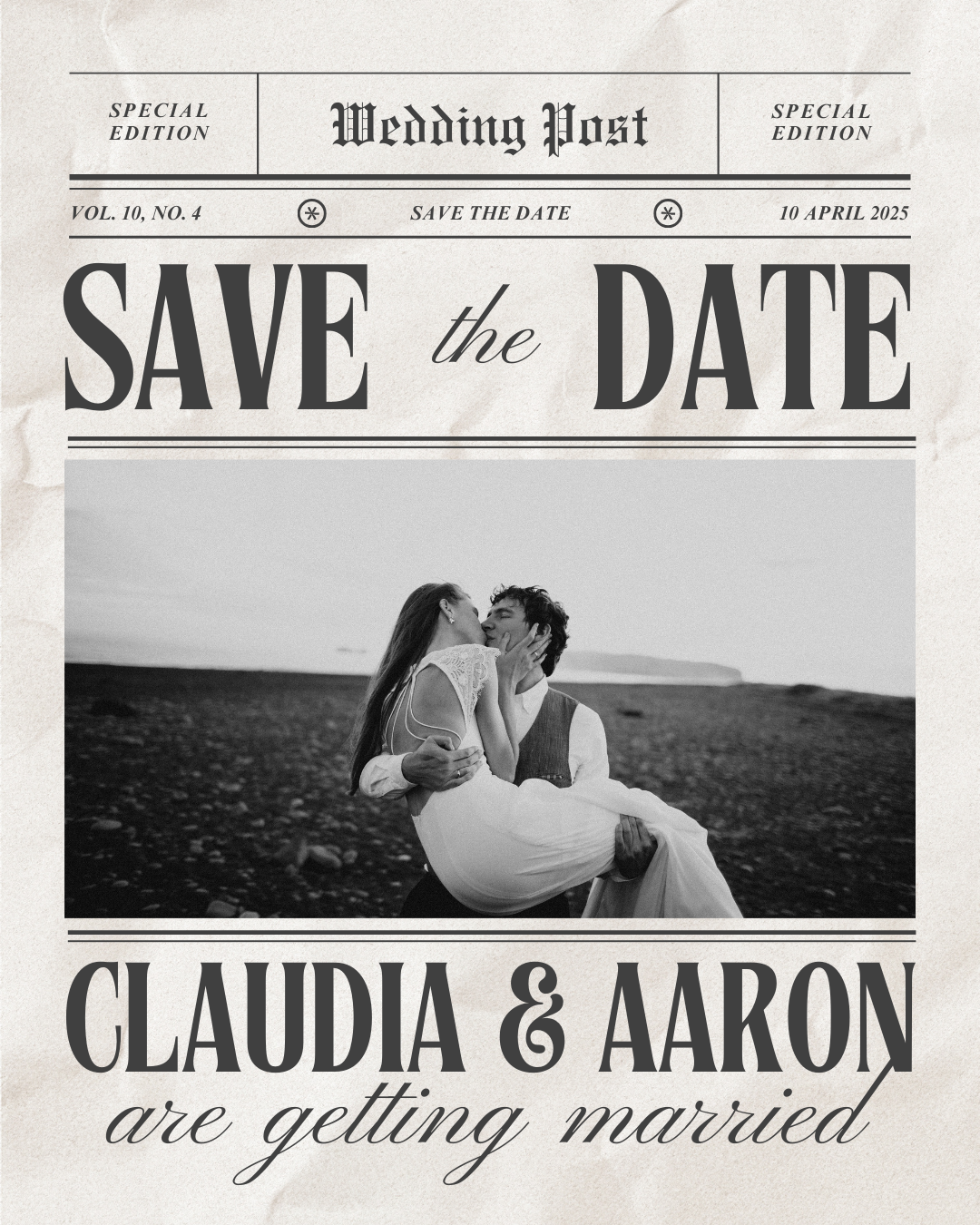 Custom Newspaper Photo Print