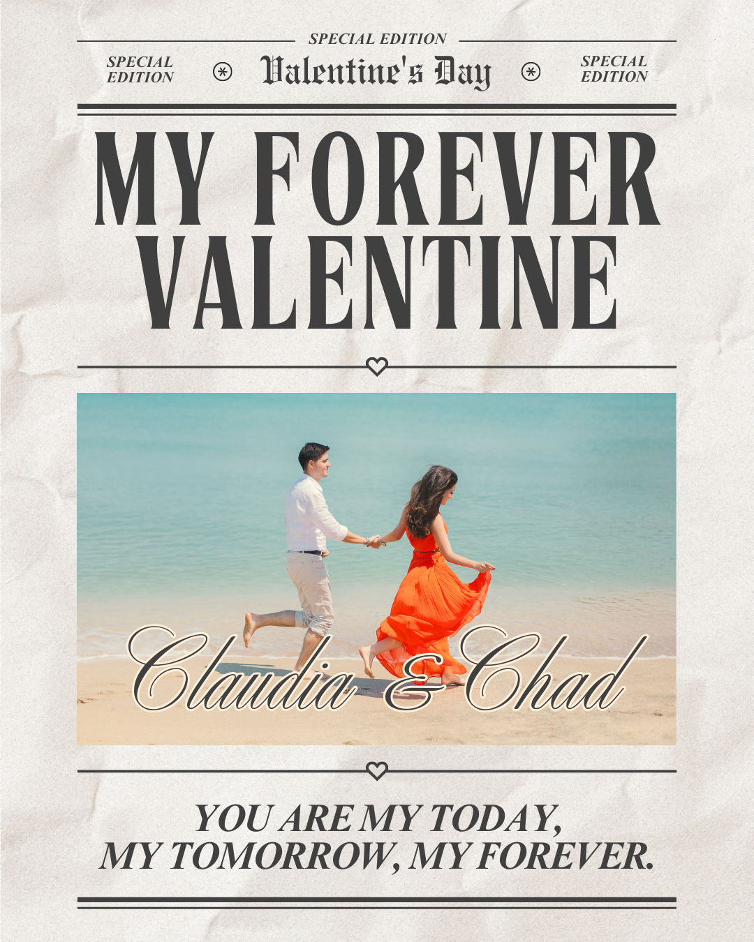 Custom Newspaper Photo Print