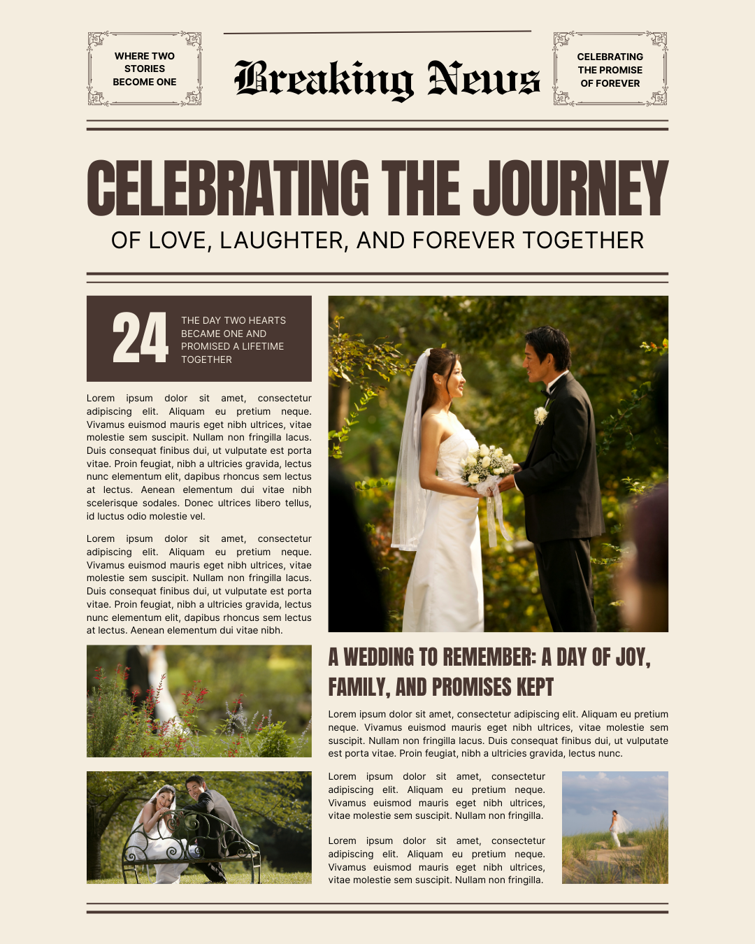 Custom Newspaper Photo Print